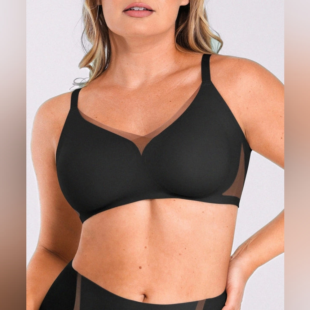 Shapellx INNER ARMOR ContourTrue Support Bra Size 3XL In Black NWT‎ In Package